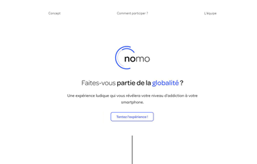 image du site de présentation du projet Nomo